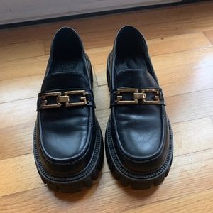 Lattelier black chunky loafer